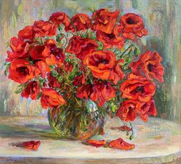 Gemälde, Bouquet of Poppies, Pavlenko Leonid
