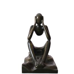 Sculpture, Pensive Figure Sculpture, Dervis Akdemir