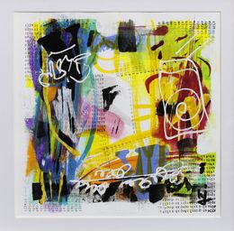 Gemälde, Duo - Composition graphique abstraite, Hervé Jonas