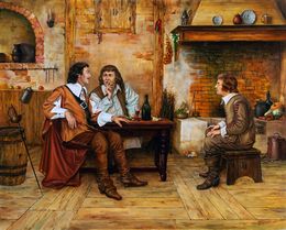 Gemälde, The Secret of Porthos (Based on A. Dumas's The Three Musketeers), Bulat Valeriy