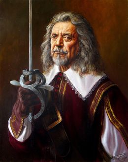 Painting, Portrait of Robert Plant (Based on A. Dumas's The Three Musketeers), Bulat Valeriy