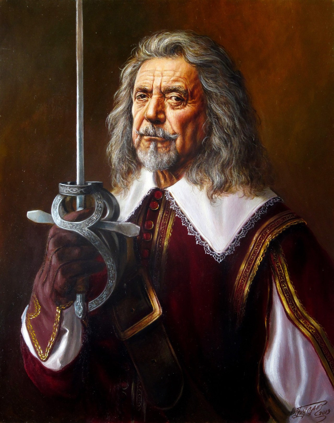 Bulat Valeriy, Portrait of Robert Plant (Based on A. Dumas's The Three Musketeers) Bulat Valeriy, Portrait of Robert Plant (Based on A. Dumas's The Three Musketeers)