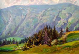 Painting, The Majesty of the Forest Mountains, Pavlenko Leonid