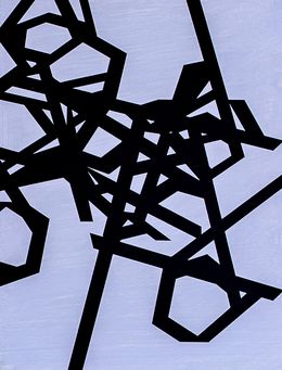 Peinture, Untitled (black-purple), Jasper van der Graaf