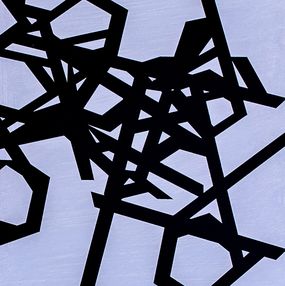 Gemälde, Untitled (black-purple), Jasper van der Graaf