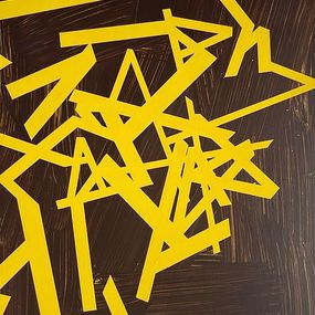 Gemälde, Untitled (yellow-brown), Jasper van der Graaf
