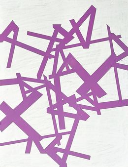 Peinture, Untitled (purple-white), Jasper van der Graaf