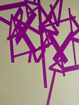 Peinture, Untitled (purple-beige), Jasper van der Graaf