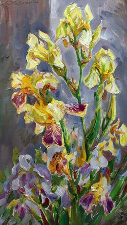 Painting, Yellow Irises, Pavlenko Leonid