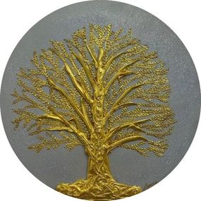 Gemälde, Tree of life 2. Acrylic painting, Ayuna Kanatkalieva
