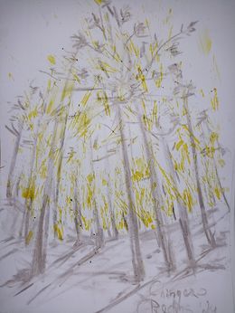 Gemälde, Pines from Chinyero forest, Kseniia Redina