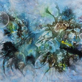 Gemälde, Composition - mouvement céleste, Claudine Laurent dite Morgane