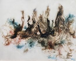 Gemälde, Broussailles - Paysage de nature abstrait, Claudine Laurent dite Morgane
