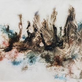 Gemälde, Broussailles - Paysage de nature abstrait, Claudine Laurent dite Morgane