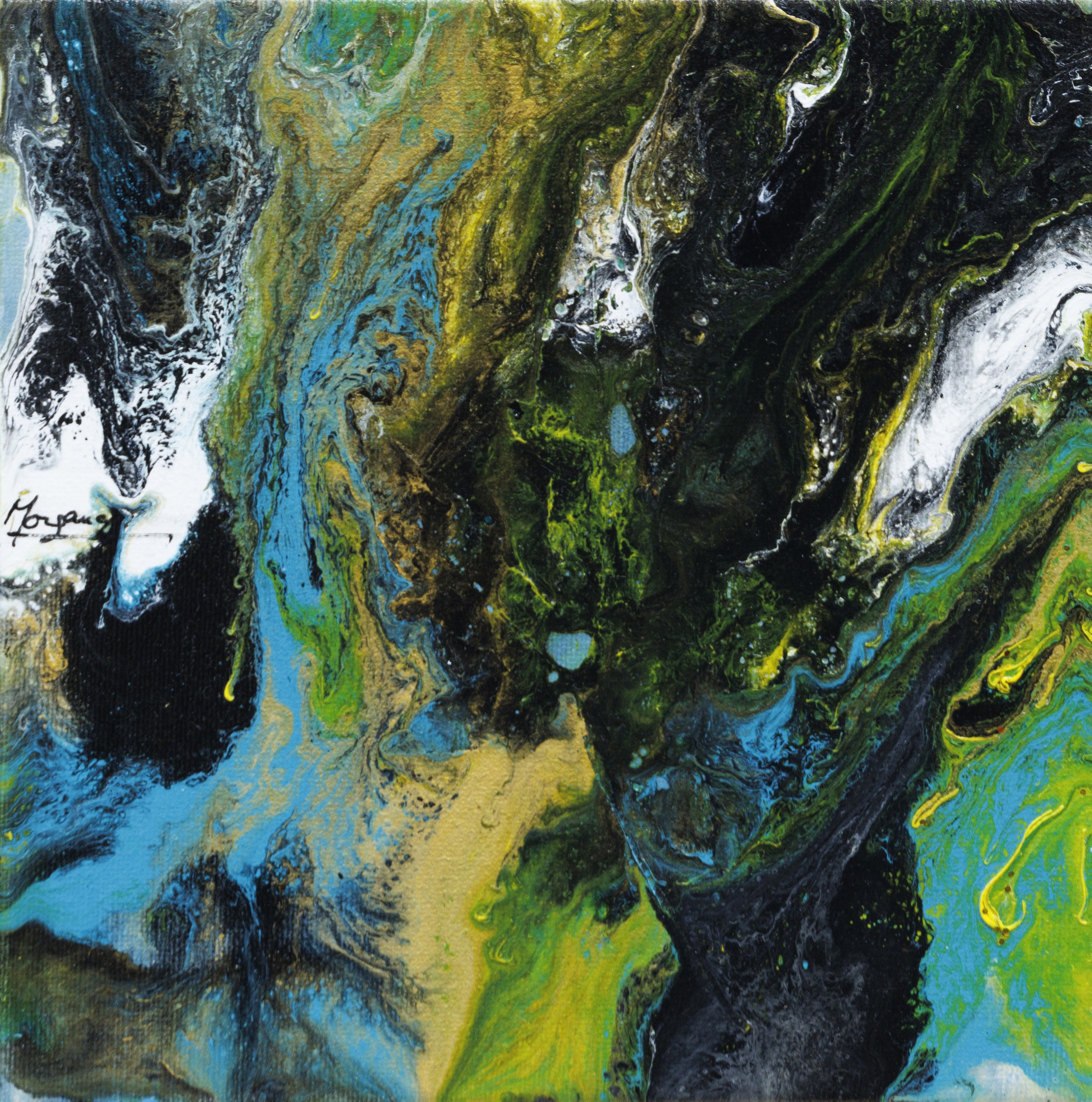 Claudine Laurent dite Morgane, Vue du ciel - Paysage abstrait entre terre et mer Claudine Laurent dite Morgane, Vue du ciel - Paysage abstrait entre terre et mer