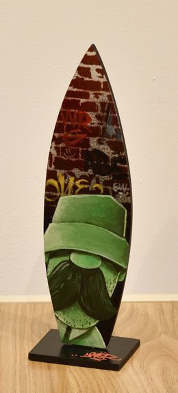 Sculpture, Surf Moustachu wall, Aber