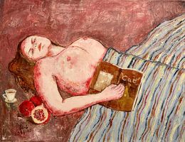 Peinture, La lectrice, ShuJie Wang