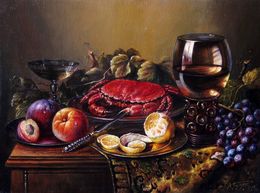 Painting, Still Life with a Crab, Bulat Valeriy