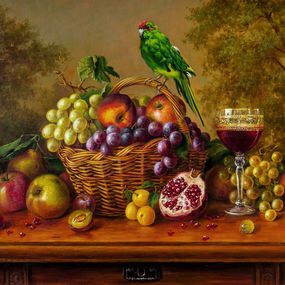 Painting, He was green, Bulat Valeriy