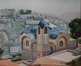Painting, N° 1264 Jérusalem. Mont Sion., R. Cavalié