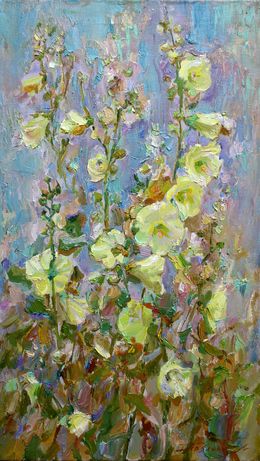 Painting, Yellow on Blue, Pavlenko Leonid