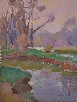 Painting, Cloudy Day, Alexander Shandor
