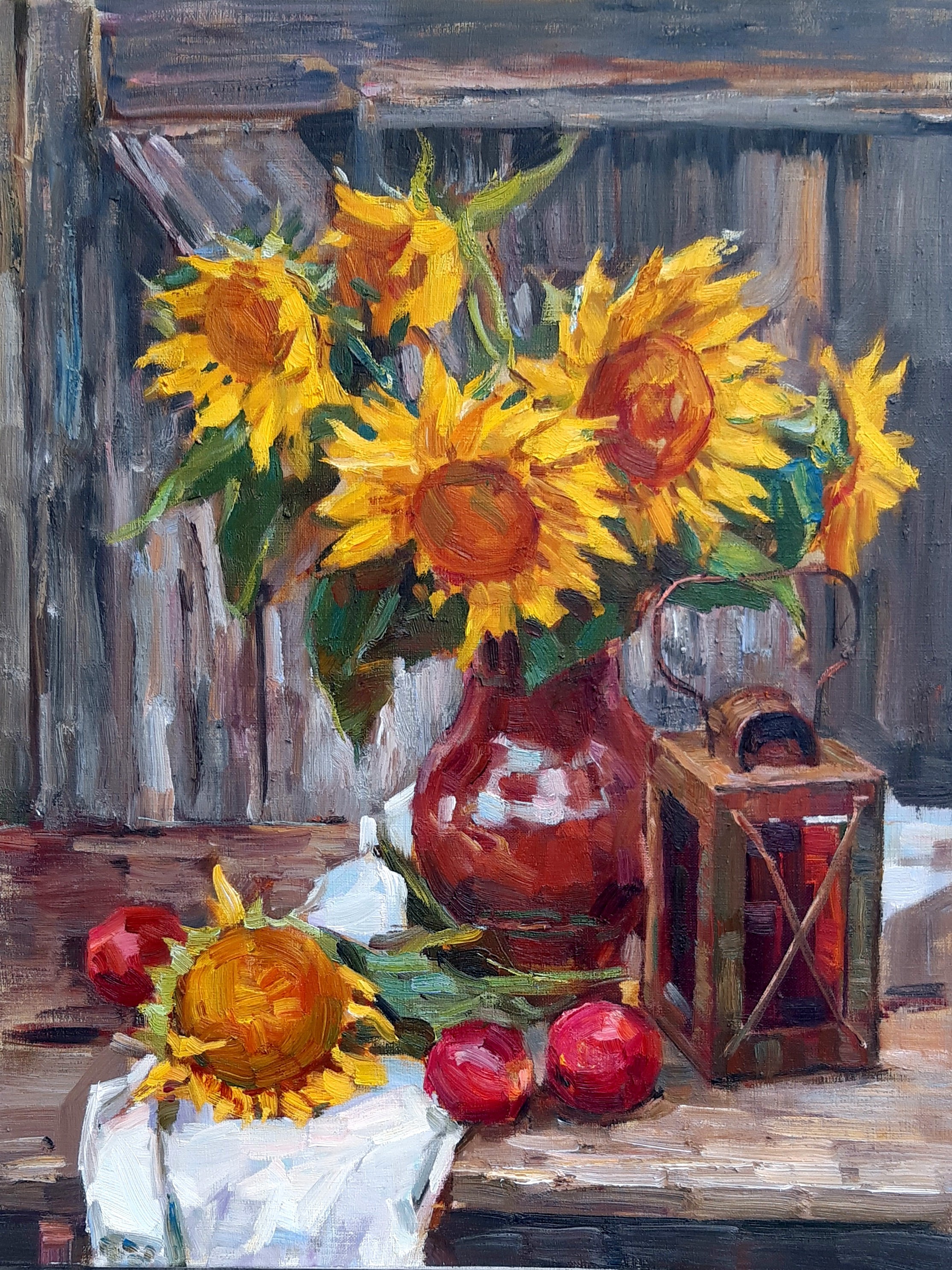 Pereta Vyacheslav, Sunflowers and lantern Pereta Vyacheslav, Sunflowers and lantern