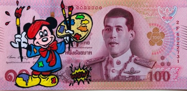 Koen Betjes, 100 thai bath Mickey Koen Betjes, 100 thai bath Mickey
