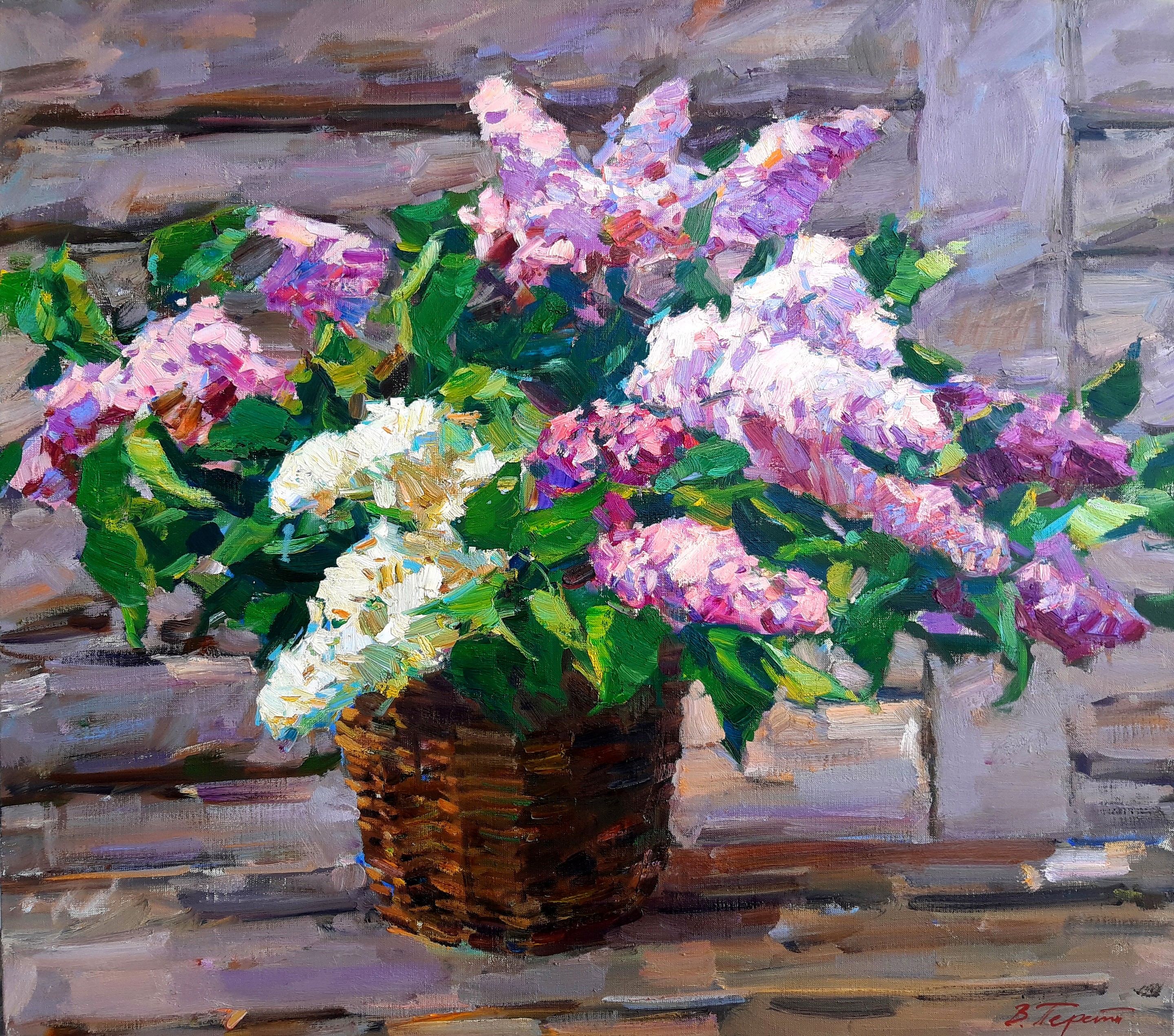 Pereta Vyacheslav, Basket with lilac Pereta Vyacheslav, Basket with lilac