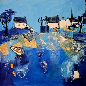 Gemälde, Petit port breton, Patrick Briere