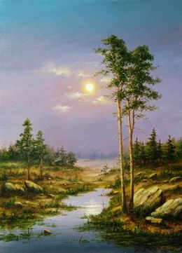 Painting, White Night, Bulat Valeriy