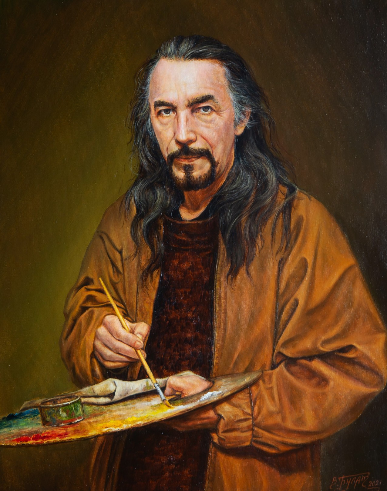 Bulat Valeriy, An Artist at Work (Self-portrait) Bulat Valeriy, An Artist at Work (Self-portrait)