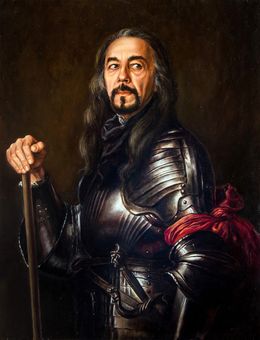 Gemälde, Self-portrait in Knight's Armor (based on the painting by Anthony van Dyck), Bulat Valeriy