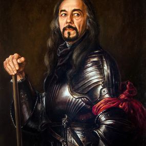 Painting, Self-portrait in Knight's Armor (based on the painting by Anthony van Dyck), Bulat Valeriy