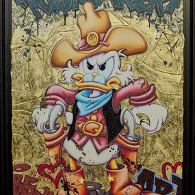 Painting, Risktaker Scrooge duck, Raphael van der Haegen