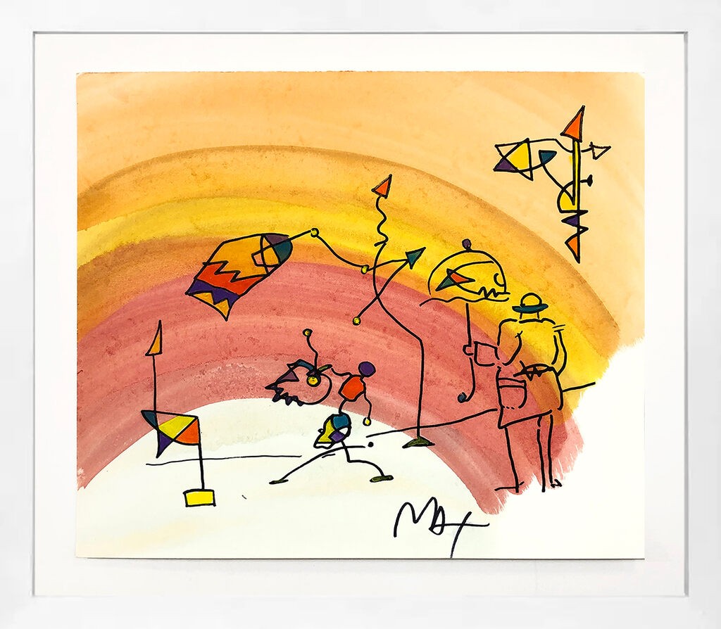 Peter Max, Umbrella Man Peter Max, Umbrella Man