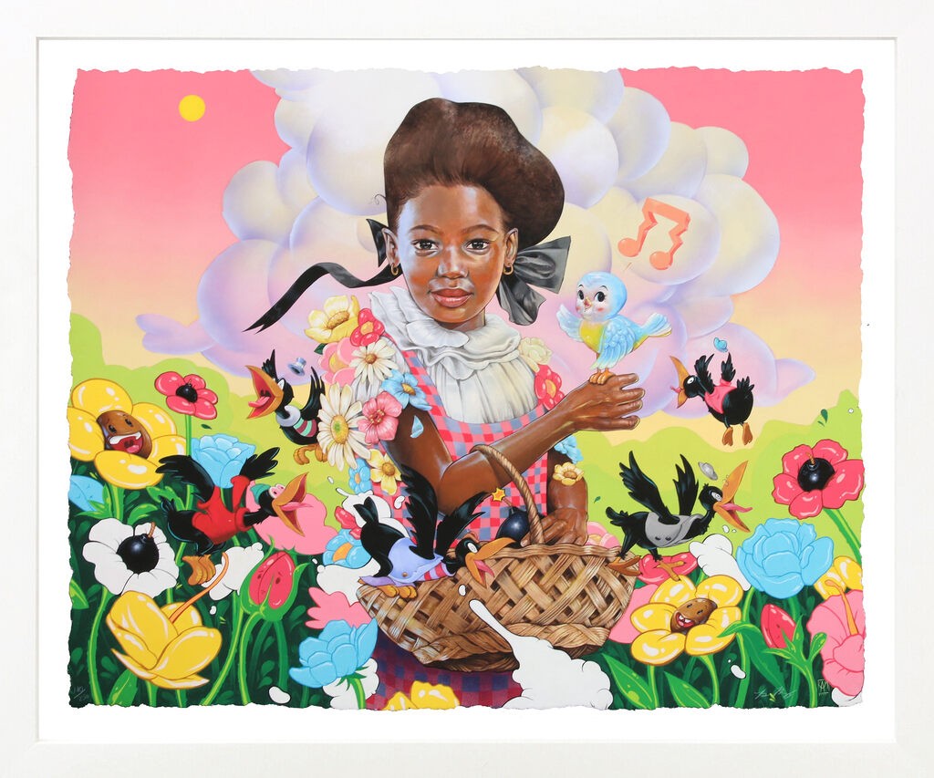 Kayla Mahaffey, Head in the Clouds (framed hand signed giclee) Kayla Mahaffey, Head in the Clouds (framed hand signed giclee)