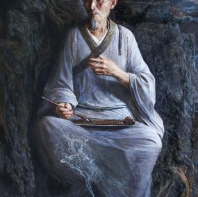Peinture, Ancien philosophe chinois, Zhi Rong Song