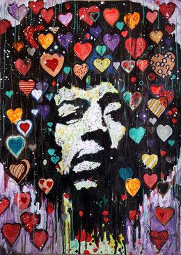 Gemälde, Jimi Hendrix, Rakhmet Redzhepov (Ramzi)