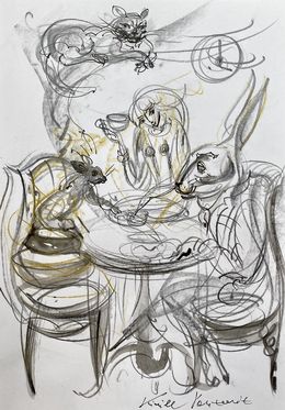 Fine Art Drawings, Magical Tea Party, Kirill Postovit