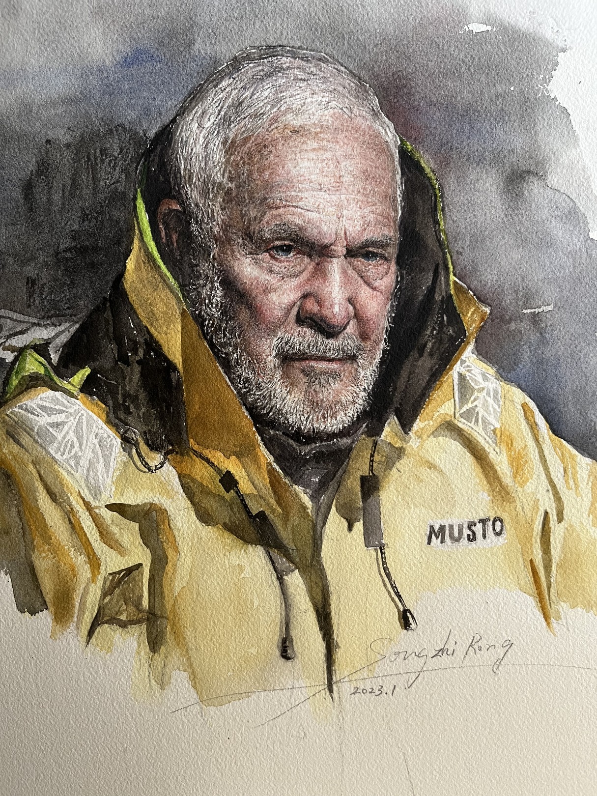 Zhi Rong Song, Portrait de Sir Robin Knox-Johnston Zhi Rong Song, Portrait de Sir Robin Knox-Johnston