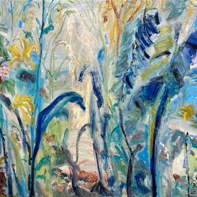 Painting, Abstrait floral, ShuJie Wang
