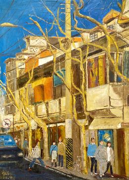Gemälde, Rue de Suzhou - Chine, ShuJie Wang