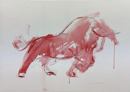 Painting, Magic Red, Nicole Leidenfrost