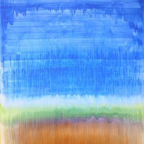 Gemälde, Every 2 Days I Am A Completely New Person, I Shuffle The Cards To See Who I Will Be For Today / Blue Green Purple Orange / G7add9sus4, Simon Findlay