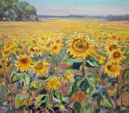 Gemälde, Sunflower Field, Pavlenko Leonid