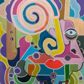 Gemälde, Thinking, Adel Barnat