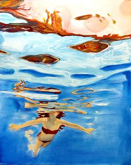Painting, Couleurs ondulantes, Maude Ovize