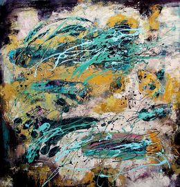 Painting, Green and Yellow, Shulyak Tatyana