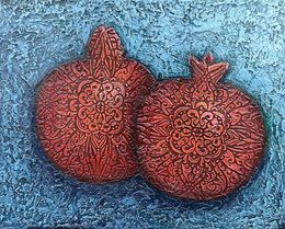 Gemälde, Ornate Pomegranates, Hasmik Mamikonyan